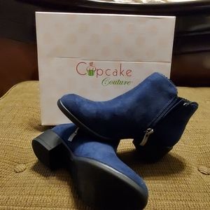 Girls Cupcake Couture navy blue  boots